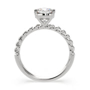 Renata Cushion Cut Solitaire Rope Engagement Ring Setting - Nivetta